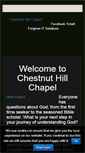 Mobile Screenshot of chestnuthillchapel.com
