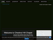 Tablet Screenshot of chestnuthillchapel.com